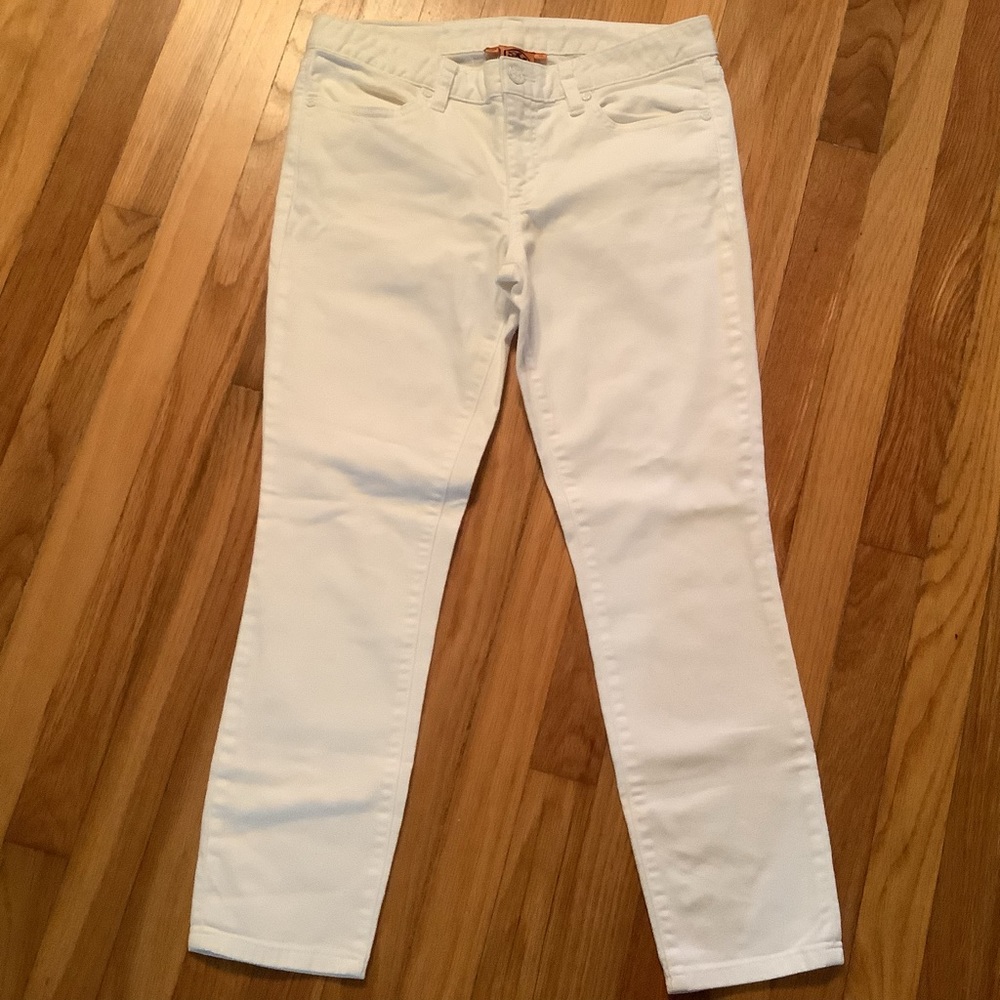 TORY BURCH White Cropped Skinny Jeans - Picture 4 of 12